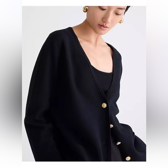 J.Crew Giselle V-neck Wool Blend Sweater-Blazer XL - Picture 2 of 9